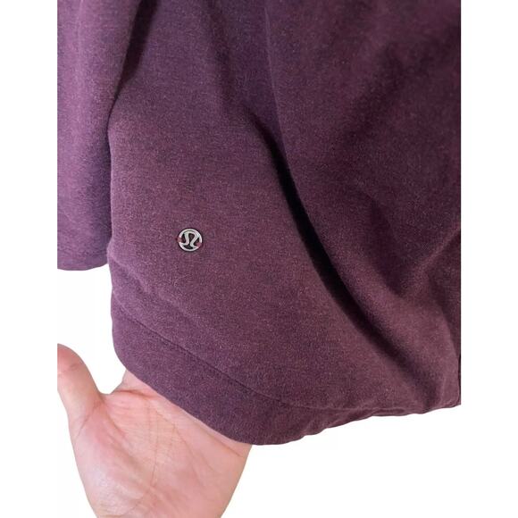 Lululemon That's a Wrap Heathered Bordeaux Drama Button Jacket Size 4 Small - Picture 5 of 10